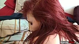 amateur redhead gets her ass filled with dick in public pickup, lillian feirah spied on