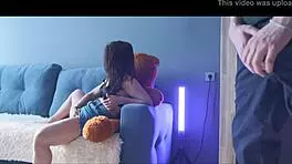 He spied on me while I MASTURBATED my pussy. I didn’t mind and invited his cock to join!