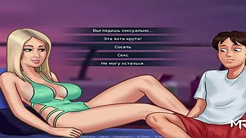 intense blowjob on a luxurious yacht in summertime saga hentai with big ass