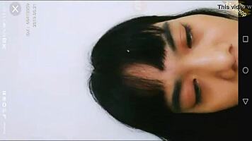 Asian Girl Shows Wet Pussy