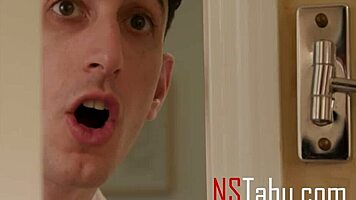 Stepmommy invites me for a steamy shower with her huge assets on display