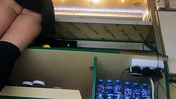 Nataly Shy First Time Ever Flashing At New Job!