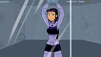 18Titans Episode 13 - Raven Delivers Intense Handjob in Anime Action