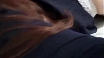 Is petite latina teen 18+ recording her sexy body with big ass and tight pussy?