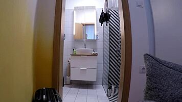 Solo Tattooed Slut Prepares For Porn Shooting In Transparent Skirt