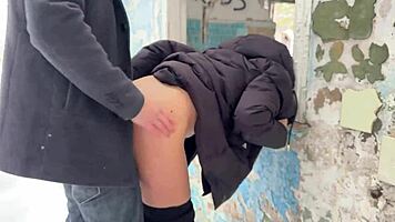 Bottle Stuffed Deep in Young 18+ Bitch’s Tight Ass Close-Up