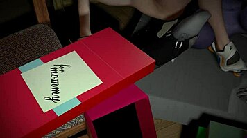 我不敢相信黑百合和猎空用假阳具玩耍在守望先锋恶搞!