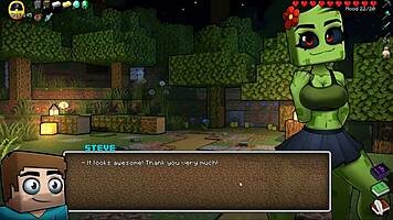 Hornycraft Parody Hentai Game Pornplay Ep 50 BDSM Spanking and Latex Suit with Endergirl