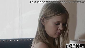 Stepdad Removes Stepdaughter's Chastity Belt for Rough Cunilingus