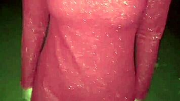 hot girlfriend's big boobs bounce in jungle hardcore fuck