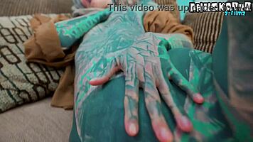 goth punk with dreadlocks and heels gapes from rough bwc anal facial