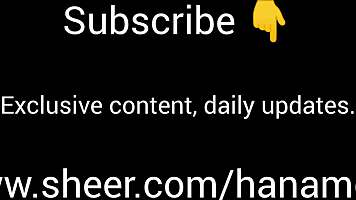 hey watch hana mour tease her wet virgin pussy solo