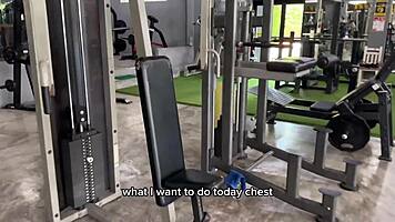 fresh bubble butt gym girl catches my eye so i fuck her tight pussy cowgirl outdoors