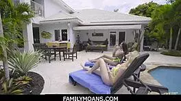 Lucky Neighbor Enjoys Horny Teen 18+ Riding His Cock