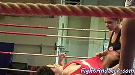 Eurobabe tempts dyke with oral licks