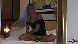 Wow, hot Latina duo banging backstage!