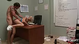 Skinny tattooed teen 18+ bangs big cock professor hard. Whorny Films captures every thrust!