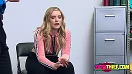 Blonde Teen Gets Pussy Fucked by Police Officer in Uniform