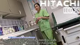 Jasmine Rose Cums on Clock, Stacy Dances with Hitachi