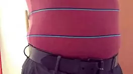 modeling in panties at home party