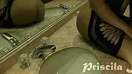 Hot brunette in sexy dress gets tremendous fuck