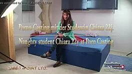 Watch Chiara's Intense Casting Fuck! Facial Cumshot After Deep Blowjob Sucking?