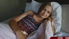 Stepsister's Natural Tits in Morning Encounter