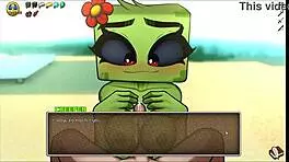 The creeper girl gave us a public titjob on the beach, then we creampied her pussy first time.