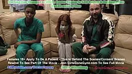 Curious podiatrist Stacy Shepard lingers on Jewel's sweaty feet during kinky exam