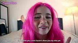 i'm emma fiore, petite redhead teen 18+ prostitute, beggin' for your cum in joi with errors
