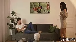 hardcore banging for a wet teen 18+ in missionary style. her amateur skills shine.