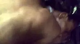 Watch my petite ebony Jackie suck that big cock