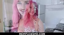 Sexy stepmom Siri Dahl deepthroats in blowjob video.