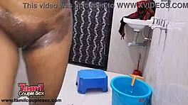 hot desi babe fingering tight tamil pussy before shower relaxation