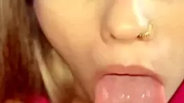 My friend begs to swallow my cum after movies