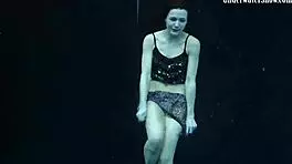 Wow, check Adriana's slutty underwater walk! So hot! 🔥