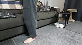 Scarlett Johnson Gives a Sensual Footjob to Her Partner