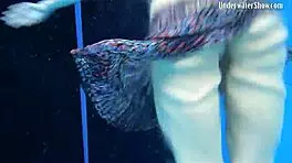 Wow, check Adriana's slutty underwater walk! So hot! 🔥