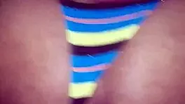 Hey, check out this cute Morena cheating in a tiny thong!