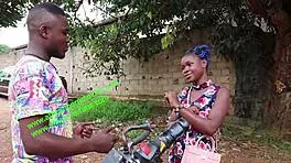 Wow! Motorcycle Taxi Driver Bangs Client Outdoors!