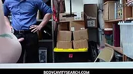 Bodycavitysearch - Katy Kiss Craves Wild Sex with Stranger Mall Cop in Crazy Encounter!