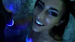 Wow, that inked teen 18+ is tugging cock in pov outdoors!