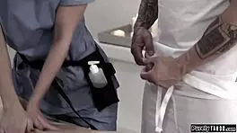 Teen Tricked Into Fucking Masseuse's Mate