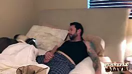 Drowsy Guy Awakens to Redhead Penny Pax's Attention