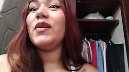 My boyfriend strips me naked during our video shoot, leading to intense missionary creampie sex