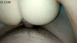 girlfriend's snow white ass gets fucked in young 18+ pussy action