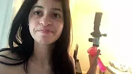 Alaska Zade Fucks Herself with Dildo at Home