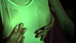 Amazing Ginger Teen 18+ Plays Outdoors in Hot Action