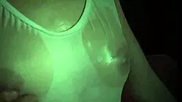 Amazing Ginger Teen 18+ Plays Outdoors in Hot Action