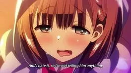 Hey, watch these cute hentai teens in a wild threesome action! 😍